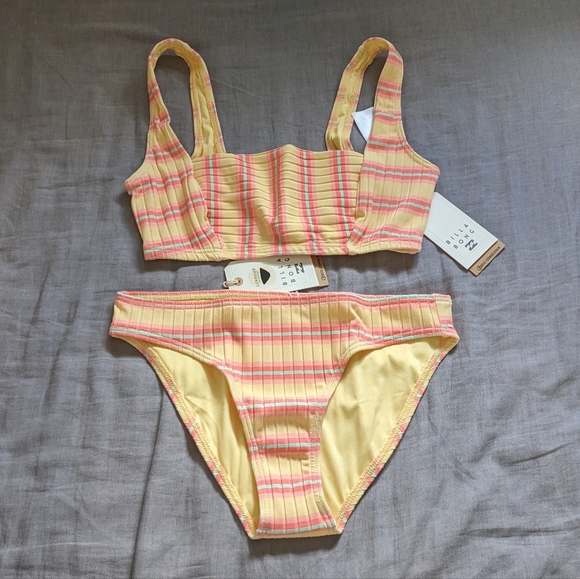 Billabong Other - Billabong Sun Chaser Bikini Square Tank Top Low Rider Bottoms